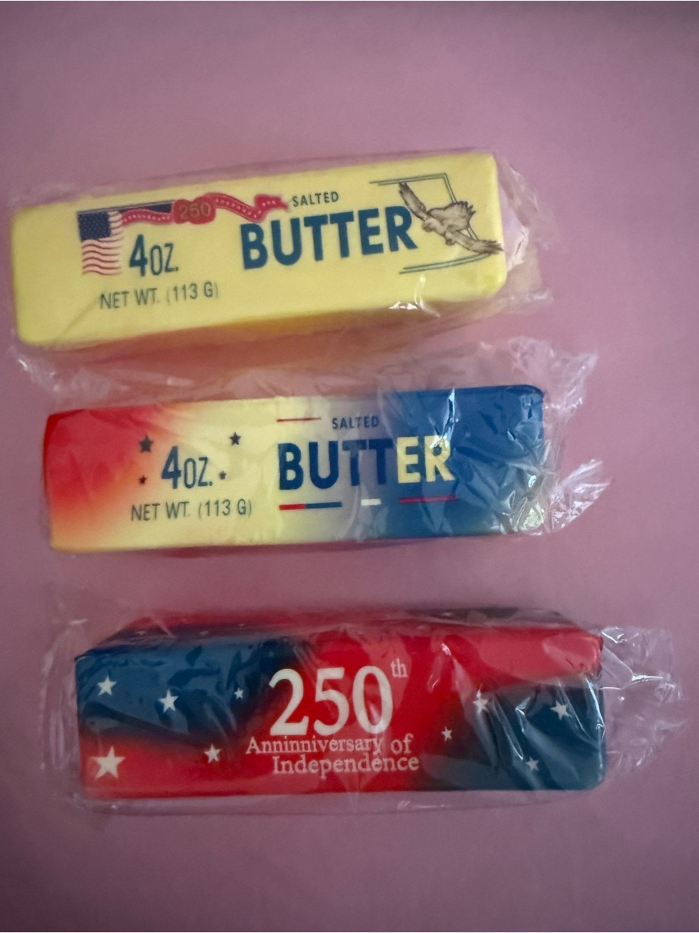 Salted Butter Squishy x3 - Red, White & Blue Edition